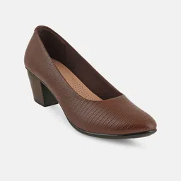 Rubeezz Textured Block Mules image 4