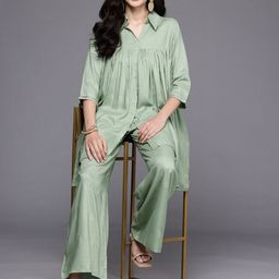 Ahalyaa Ethnic Motifs Printed Co-Ords-image-27