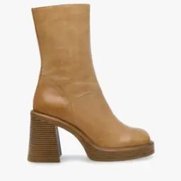Finite Mid-Calf Length Boots with Zip Closure-image-11