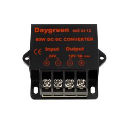 24V to 12V Car Voltage Regulator Reducer Buck Module 5A DC-DC Step-Down Converter High Efficiency 24V to 12V Converter For LED Lights and Car Audio24V to 12V Car Voltage Regulator Reducer Buck Module 5A DC-DC Step-Down Converter High Efficiency 24V to 12V Converter For LED Lights and Car Audio-10