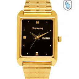 Sonata Men Black Analogue Watch NK7007YM04-image-85