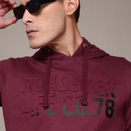 The Roadster Lifestyle Co. Brand Logo Print Hooded Sweatshirt-picture-27