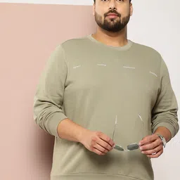 Sztori Men Plus Size Cotton Fleece Sweatshirt-16