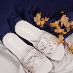 BIG BIRD Women Self Design Open Toe Flats with Bows-44