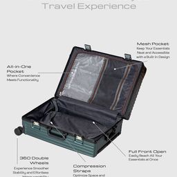 Kenneth Cole 360-Degree Rotation Hard Case Medium Size Trolley Bag image 3