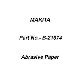 Makita Abrasive Paper Delta White, Part No B-21674 (Set of 10 Pcs)-18