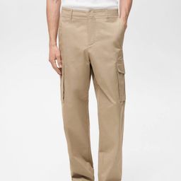 MANGO MAN Men Loose Fit Cargo Style Trousers-image-49