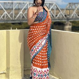 Mitera Ikat Saree-image-36