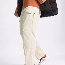 glitchez Men Not-So Ordinary Mid-Rise Pure Cotton Cargo Style Trousers-picture-11