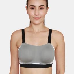 Zelocity by Zivame Grey Sports Bra-image-30