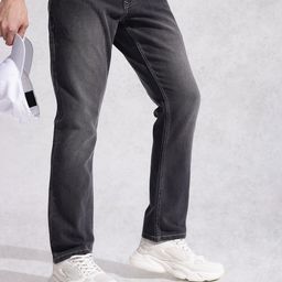 WROGN Men Straight Fit Light Fade Stretchable Jeans-image-99