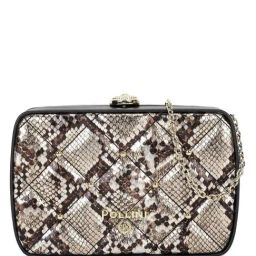 Pollini Brown Soft Animal Effect Small Cross Body Bag-image-39