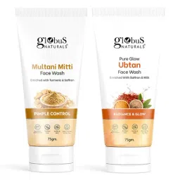 Globus Naturals Multani Mitti & Pure Glow Ubtan Face Wash Combo-image-96
