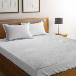Portico New York White Quilted Double Queen Bed Mattress Protector-image-12