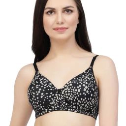 Cukoo Black Printed Padded Everyday Bra-picture-45
