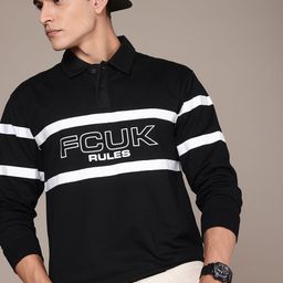 FCUK Brand Logo Printed Sweatshirt-image-17