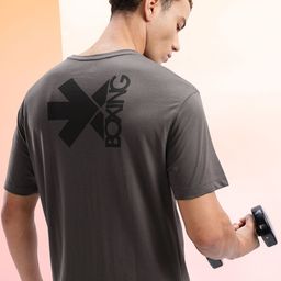 HRX by Hrithik Roshan Brand Logo Printed Training T-shirt-picture-39