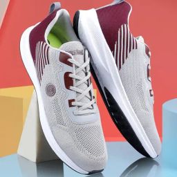 Bacca Bucci Men's PROJECT PLUS Grey Running Shoes-11