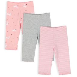 mothercare Girls Pack of 3 Regular Fit Leggings-image-38
