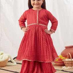 Vivedkids Girls Printed Kurta Set-picture-53