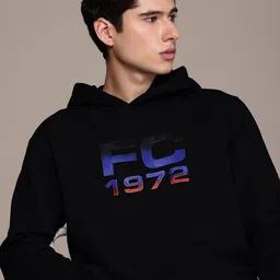 French Connection Brand Logo Printed Hooded Sweatshirt-image-19