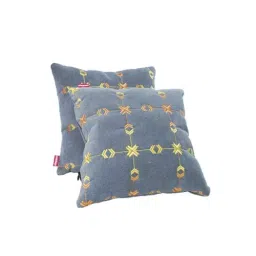 Elegant Comfy 29x29x13cm Grey Square Design Cushion Pillow CU010 (Pack of 2)-image-3