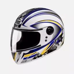Studds D1 White Medium (570 mm) Full Face Helmet, Chrome With Graphics-image-69