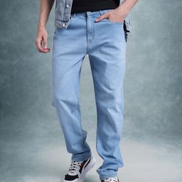 The Roadster Life Co. Men Straight Fit Mid-Rise Light Fade Stretchable Jeans-image-57