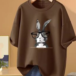 KPOP Women Graphic Printed Round Neck Short Sleeves Regular Top-picture-15