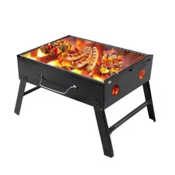RASHMI DEODAP 0126 Black Square Iron Barbeque Grill Oven-image-45