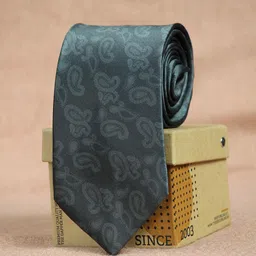 Tossido Men Grey Printed Broad Tie-picture-33