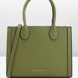 French Connection Abstract Textured Structured Handheld Bag-1