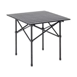 Corvids Medium Folding Camping Table Black with Roll-up Tabletop for Picnic, Garden & Outdoor, COCT-50B-image-4