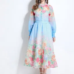 JC Collection Floral Printed Top With Skirt Co-Ords-picture-14