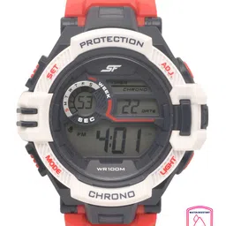 Sonata Men Red & Grey Digital Watch 77075PP01-51
