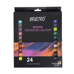 BRUSTRO 12 ml Gouache Colour Assorted Ink Color, (Pack of 24)-29