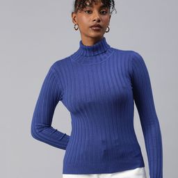 London Rag Turtle Neck Ribbed Pullover-image-62