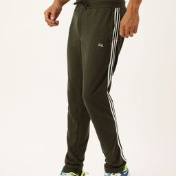 FIFTY TWO Men Side Striped Dry Fit Training Track Pants-5