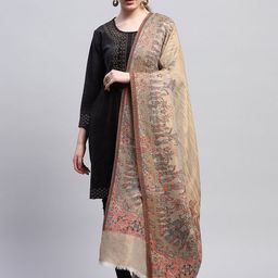 Monte Carlo Floral Woven Design Shawl-image-81