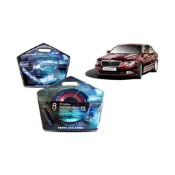 Auto Pearl Geestar 8 Guage 2 Channel Amplifier Full Installation Kit for Skoda Superb-image-89