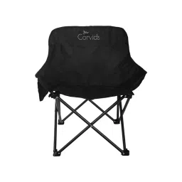 Corvids Medium Foldable Camping Chair Black with Oxford Fabric for Hiking, Picnic, Garden & Outdoor, COCC-MB-image-28