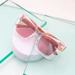 Ted Smith Brown Square UV Protection Unisex Sunglasses-picture-35