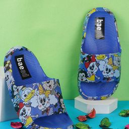 BAESD Kids Printed Sliders-37