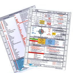Crystal Pilot Medium VFR/METAR Cheat Sheet & Flight Planning Notepad Bundle image 2