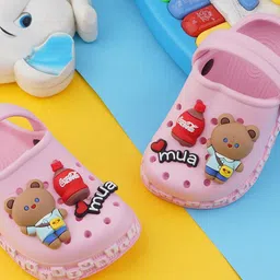BAESD Kids Textured 3D Mua Cartoon Casual Clogs-40