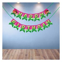 Wobbox Happy Birthday Banner, Cocomelon Theme Decoration Items Green -Pack Of 1-image-52