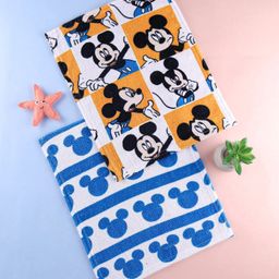 Babyhug Disney Terry Woven Mickey Mouse Digital Printed Towel L 33.02 X B 25.4 cm - Navy Blue-image-84