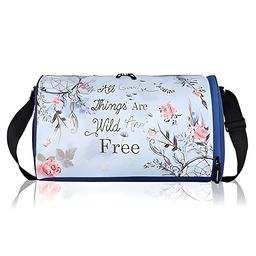 Echo Boomers Wildflower Sky Light Duffel Bag - Floral Print for Adventurous Souls-image-75