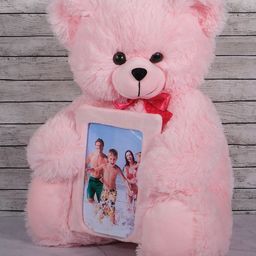 Dukiekooky Super Cute & Adorable Pink Teddy Bear Soft Toy- Height 40 cm-image-46