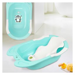 R for Rabbit Bubble Double Aqua Bath tub for Baby | Foldable & Temperature Sensitive Indicator - Sea Green-image-44